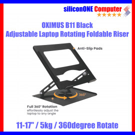 Oximus B11 Black Rotating Foldable Riser