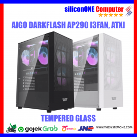 AIGO A290 BLACK [MATX,3FAN RGB] 