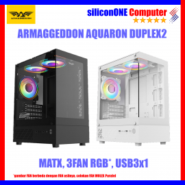 Armaggeddon Aquaron Duplex 2 [MATX,3FAN RGB] CHROMA BLACK