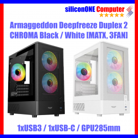 Armaggeddon Deepfreeze Duplex 2 ARGB-C Black [MATX,3FAN,USB_C]