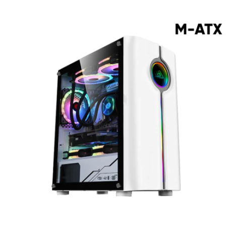 Armaggeddon Tron HOLO-3 MATX White [3FAN CORE12BLUE/RED,MATX]