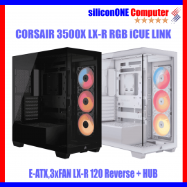 CORSAIR 3500X LX-R RGB 3FAN LX120-R ATX BLACK 
