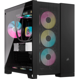 Corsair 6500D Airflow TG Black/White [0FAN, E-ATX, Dual Chamber] 