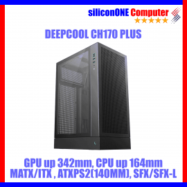 Deepcool CH170 PLUS BLACK [MATX,0FAN] GPU342MM CPU164MM RADIATOR240MM 