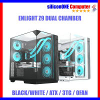 Enlight Z9 [0FAN,ATX,BTF] DUAL CHAMBER 3xTG BLACK