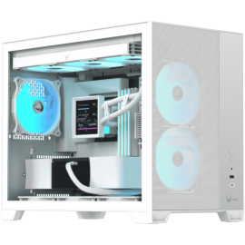 Formula V-Line Air Mesh G6 Plus AR White - M-ATX TG Mesh 3xARGB Fan 360mm Rad Type-C  