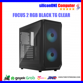 Fractal Design Focus 2 RGB Black Tempered Glass Clear 