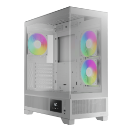 Gamdias ATLAS M1 White [3FAN ARGB PWM, ATX] 