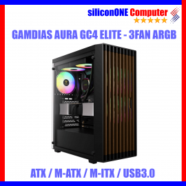 Gamdias Aura GC4 Elite ARGB [3FAN ARGB,ATX] 