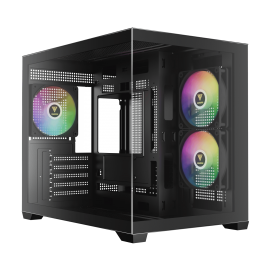 Gamdias GC10M ARGB Black [3FAN ARGB, MATX] 