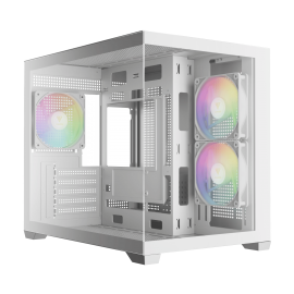 Gamdias GC10M ARGB White [3FAN ARGB, MATX] 