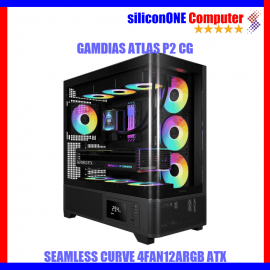 Gamdias ATLAS P2 CG BLACK [4FAN,ATX] 