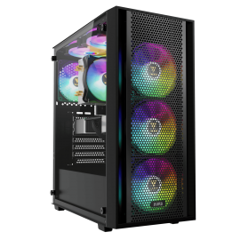 Gamdias AURA GC2 Elite ARGB Black/White [4FAN,ATX] 