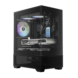Gamdias AURA GC9M ELITE BLACK ARGB [3FAN,MATX] USBC 