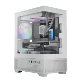 Gamdias AURA GC9M ELITE WHITE ARGB [3FAN,MATX] USBC 