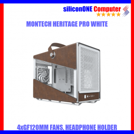Montech Heritage Pro White [4FAN GF120,MATX/ITX] PSU ATX/SFX  