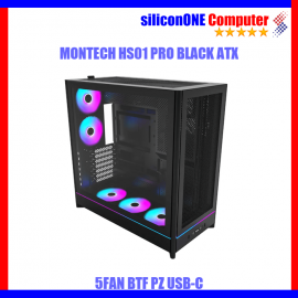Montech HS01 PRO Black/White [5FAN, ATX] BTF PZ USB-C 
