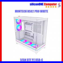 Montech HS02 PRO Black/White [5FAN, ATX] BTF PZ USB-C 