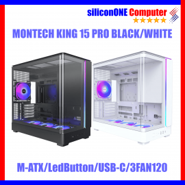 Montech KING 15 Pro Black/White [MATX,3FAN] 