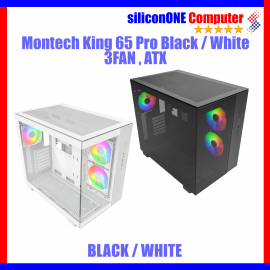 Montech KING65 Pro Black [3FAN, MATX] 