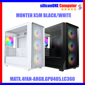 Montech X5M Black/White [4FAN-ARGB,MATX] 