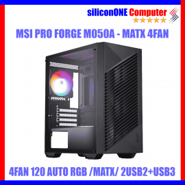 MSI PRO FORGE M050A [4FAN AutoRGB, MATX] GPU300MM CPU160MM 