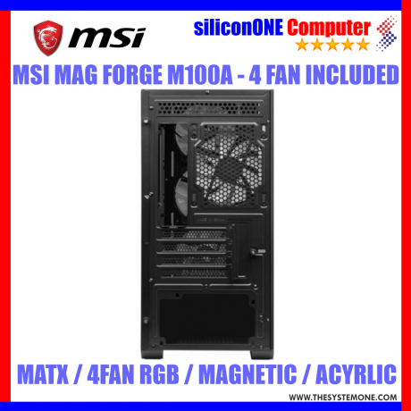 MSI FORGE M100A [4FAN, MATX] ACRYLIC 