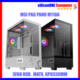 MSI PAG PANO M110A Black/White [Panoramic, MATX, 3FAN RGB] 