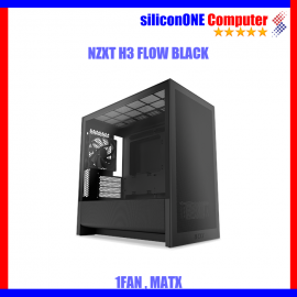 NZXT H3 FLOW BLACK [MATX,1FAN] 