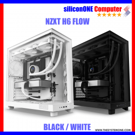 NZXT H6 FLOW Dual Chamber B/W [3FAN, ATX]