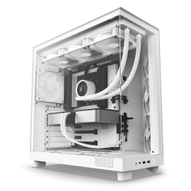 NZXT H6 FLOW Dual Chamber B/W [3FAN, ATX] 