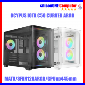 Ocypus IOTA C50 BK/WH Curve ARGB Digital [3FAN F12Elite + Digital,MATX] 