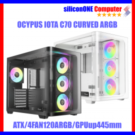 Ocypus IOTA C70 BK/WH Curve ARGB Digital [4FAN F12Elite + Digital,ATX] 