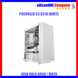 PCCOOLER C3-B310 WHITE 4FAN HALO ARGB MATX 