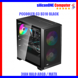PCCOOLER C3-D310 BLACK 3FAN HALO ARGB MATX 