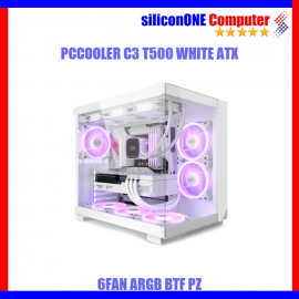 PCCOOLER C3-T500 WHITE 6FAN ARGB ATX 