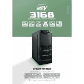 Simbadda SIM-V 3168 + 380W [ATX] USB3+USB2 