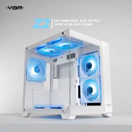 VBR Z2 [0FAN,MATX] USB-C AIO240 GPU330MM White 
