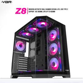 VBR Z8 [0FAN,ATX] USB-C AIO360 GPU400MM Black Aesthetic 