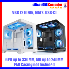 VBR Z2 [0FAN,MATX] USB-C AIO240 GPU330MM Black 