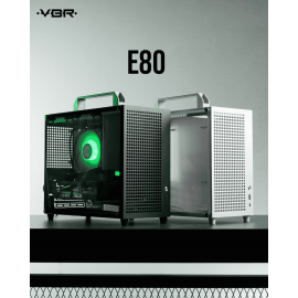VBR E80 BLACK [0FAN,MATX] USB-C GPU335M HSF135MM 
