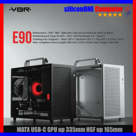 VBR E90 BLACK [0FAN,MATX] USB-C GPU335M HSF165MM