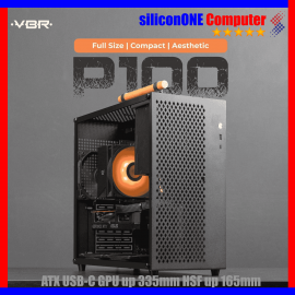VBR P100 BLACK [0FAN,ATX] USB-C GPU335M HSF165MM AIO240 