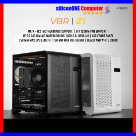 VBR Z1 [0FAN,MATX] USB-C AIO240 GPU350MM Black 