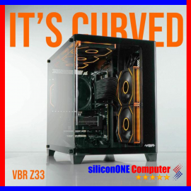 VBR Z33 [0FAN,MATX] USB-C AIO360 GPU370MM Black 