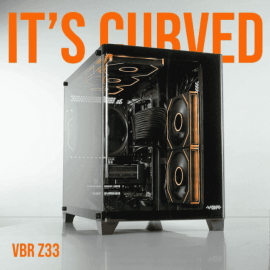 VBR Z33 [0FAN,MATX] USB-C AIO360 GPU370MM Black 