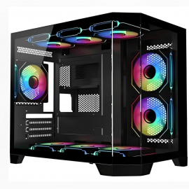 VBR Z77 [0FAN,MATX] USB-C AIO360 GPU330MM Black 