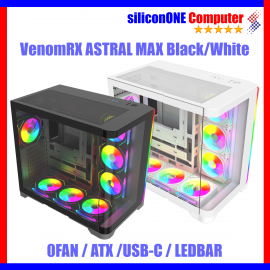 VenomRX ASTRAL MAX BTF ARGB LED Bar Curve USB-C BLACK [0FAN,ATX] 