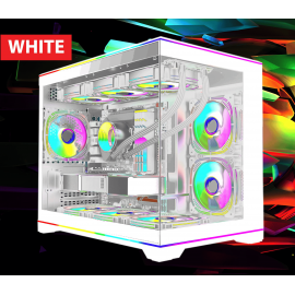 VenomRX NOCTIS PRO [0FAN,MATX] AquariumLed Bar GPU410 LC360 WHITE 