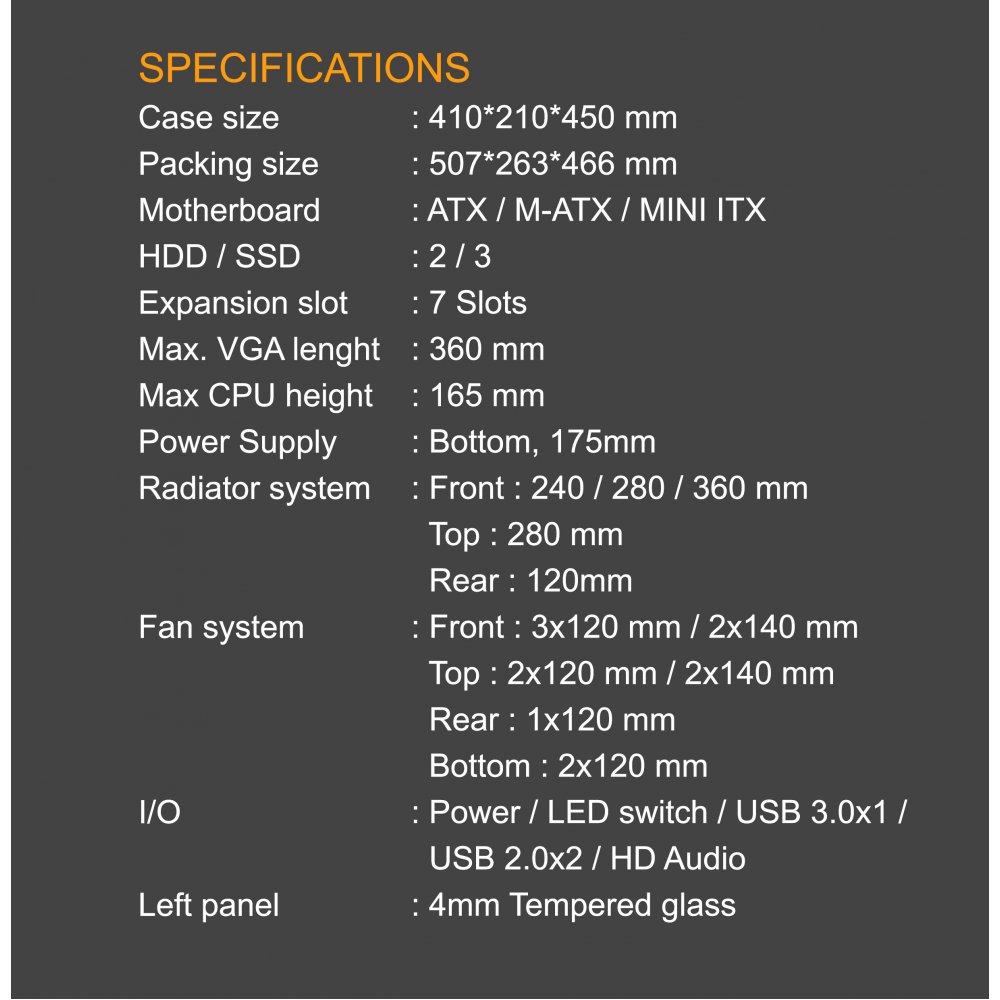 VenomRX RIVA [4FAN, ATX] Wood
